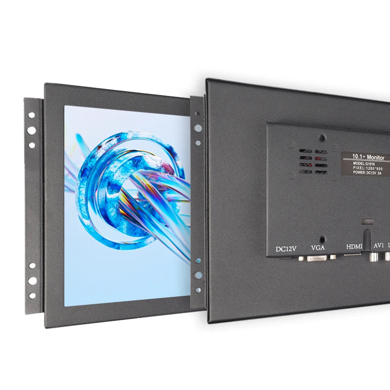 10.1 Inch 1920*1200 16:10 Metal Case Capacitive Touch Screen VESA Industrial Monitor With VGA HDMI BNC AV USB Port for CNC Kiosk