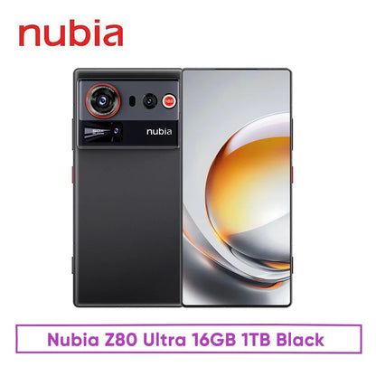 nubia Z80 Ultra 5g Smartphone Global Version Snapdragon 8 Elite Gen 5 6.85'' 144Hz Oled Display 7200Mah 90W Fast Charging 64Mp
