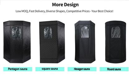 Ultimate Recovery Portable Spa Sauna Pod Red Light Steam Sauna Tent With Steamer Floor Mat Accessories
