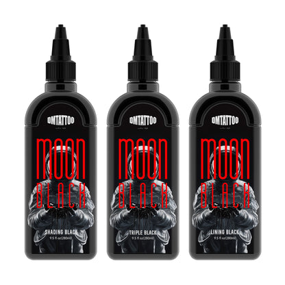 DM 9.5oz/280ml Tattoo Black Ink Triple/ Lining/ Shading Black Pigment Premium Tattoo Ink Drawing Teng Black Tattoo Materia ﻿