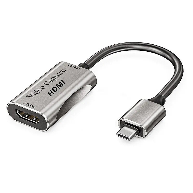 HDMI Adapter 4K Video Capture Card DSLR Video Camera Transmission Mobile Phone Screen Monitor Set for Vlog Youtuber Filmmaker
