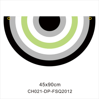 45*90cm Rainbow Flag Fan Shaped Gay  Semicircle LGBT Pride Lesbian Bisexual Transgender Pansexual Asexual Banner