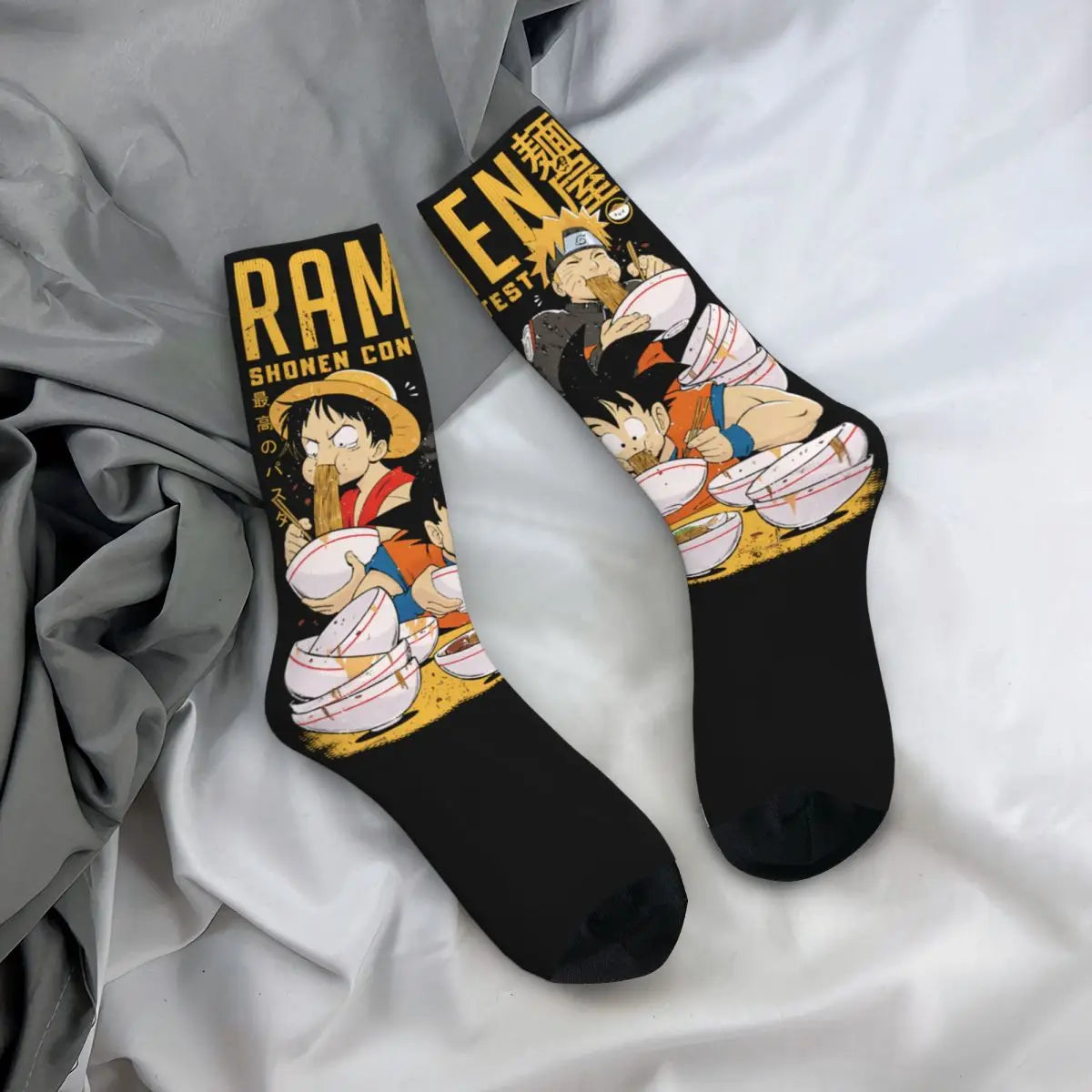 Fashion Men's Socks Harajuku Tony Tony Choppers Sock Luffys Zoros Trafalgar Law Anime Women's Socks Spring Summer Autumn Winter