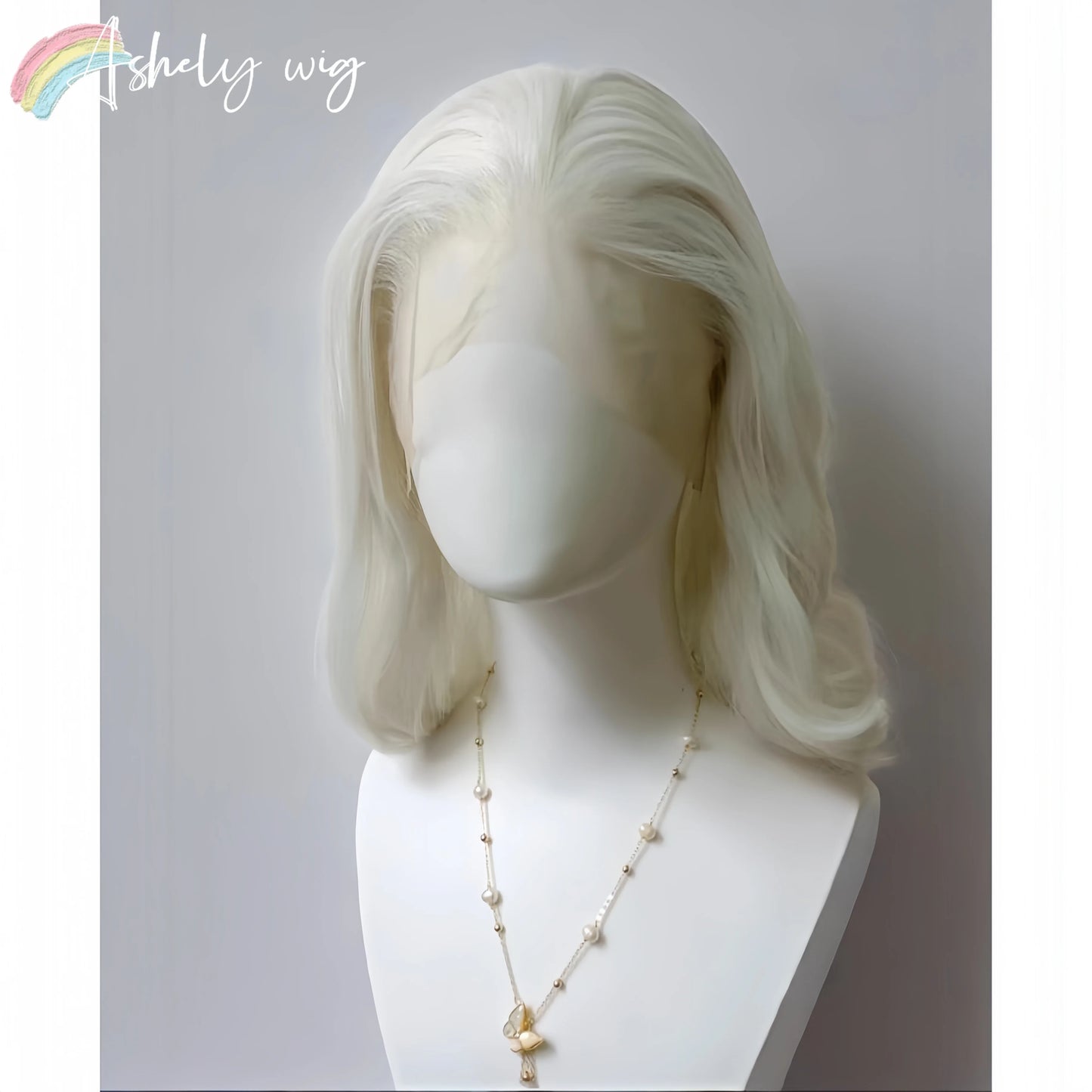 White Lace Front Wig for Women 13x4 Long Wavy Hair Wig for Women High Temperature Fibers Glueless Synthetic Lace Wigs Cosplay