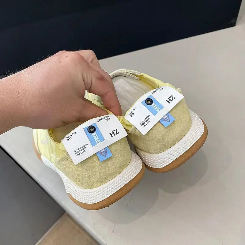 German Training Shoes Tide Ballet Series spring autumn White Soft Sole Breathable Forrest Gump Shoes Women Sports Leisure Canvas