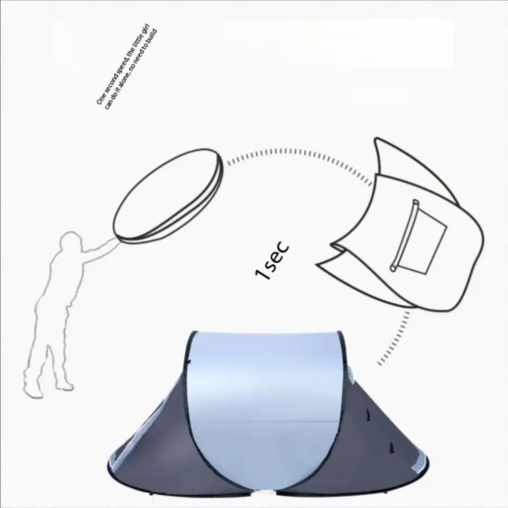 Throw pop up tent 1-2 Person outdoor automatic tents quick-opening family Tent waterproof camping hiking tent outdoor supplies