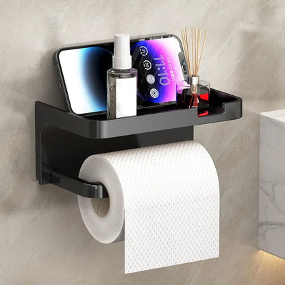 Toilet Storage Case Bathroom Tissue Box No-Drill Paper Rack Small Organizer Household Items Durable Stand Tissue Box Holder