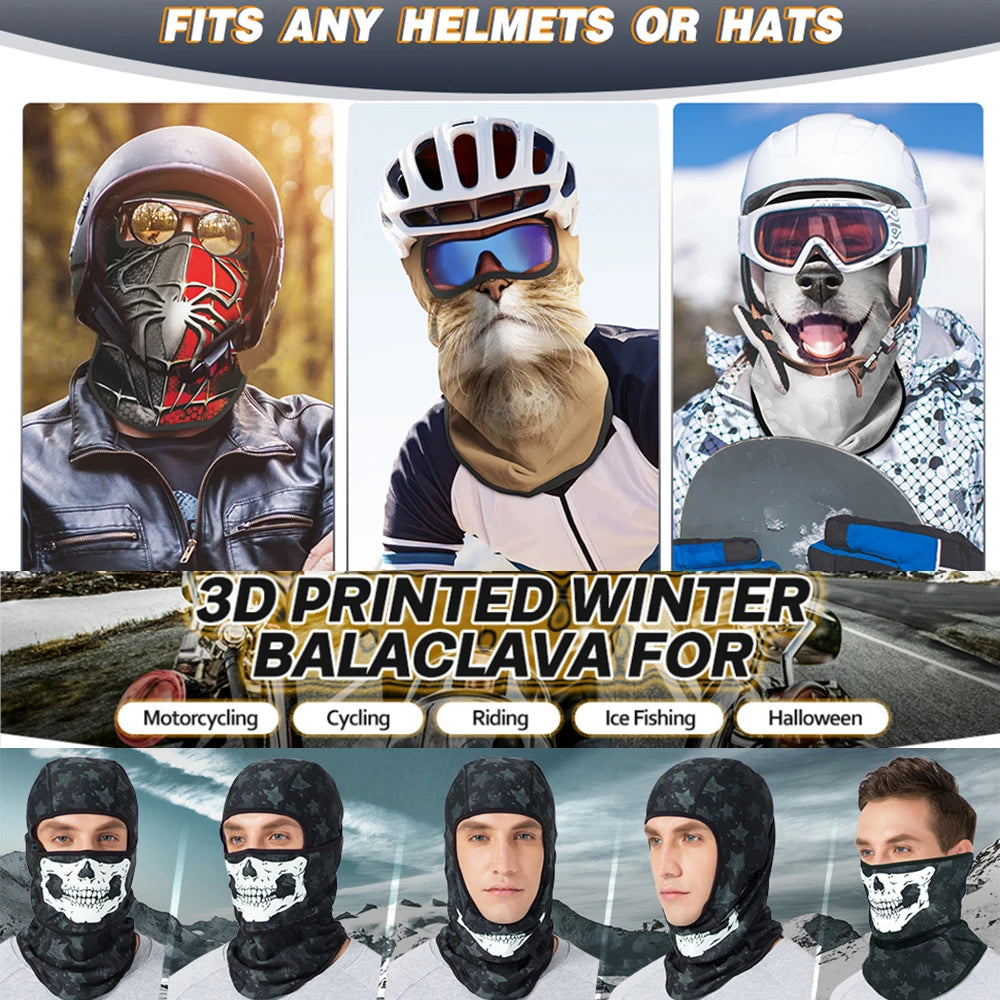1Piece Israel Balaclava Ski Mask Motorcycle Face Shield Breathable Snood Protective Bandana Scarf Cycling Neck Gaiter Men Summer