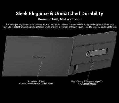 Blackview SCM6 Laptop Screen Extender, Ultra-Thin,14" FHD 1080P IPS Portable Laptop Monitor, for Windows/Mac/Android/Switch