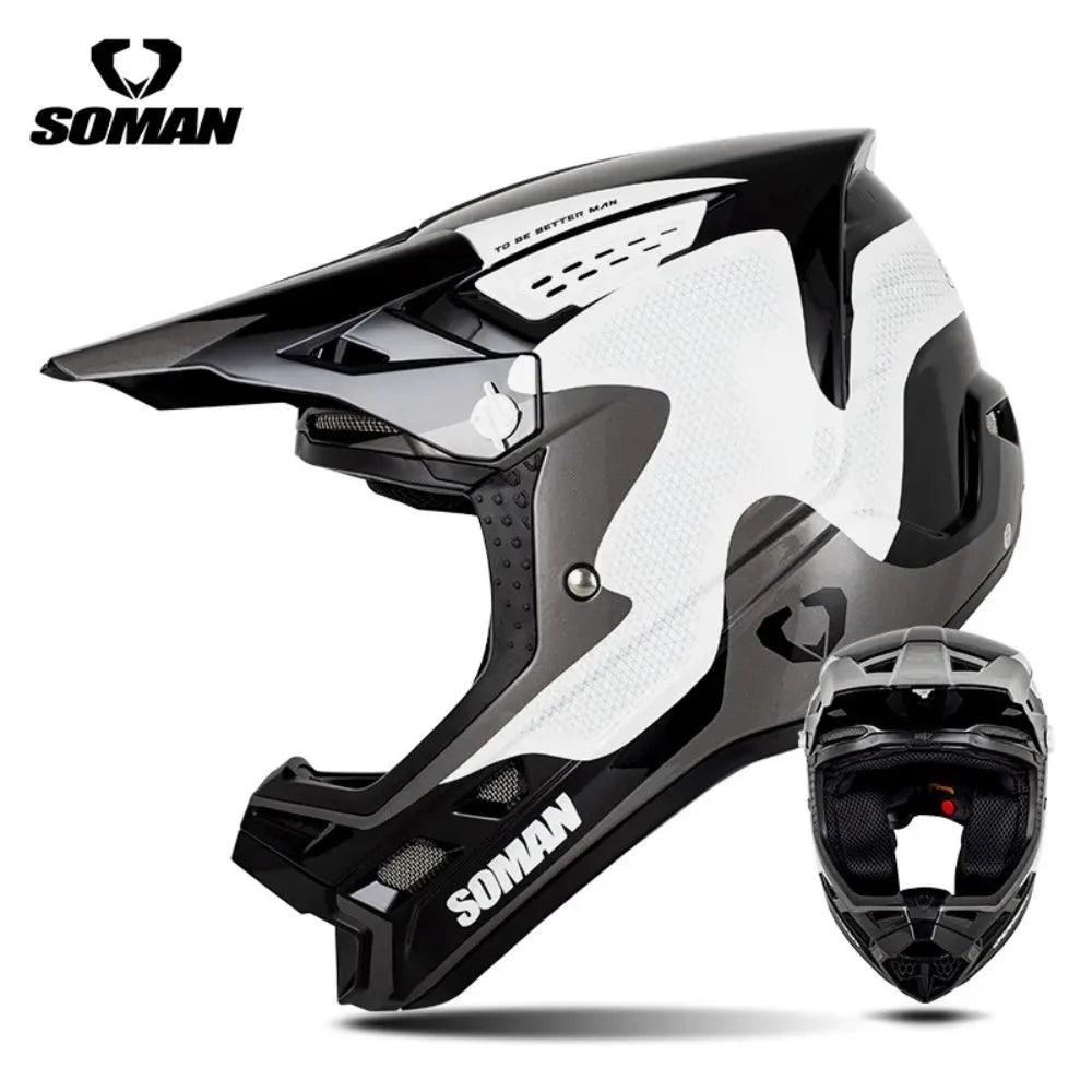 SOMAN CE Certified Off Road Motorcycle Helmet Мотошлем Lightweight Breathable Personalized Adult Motocross Capacete 0.15