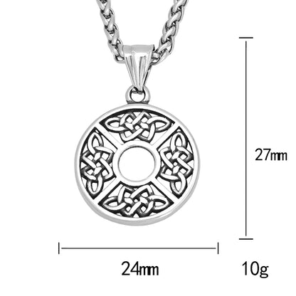 Fashion Small Size Viking Celtic Knot Necklace Stainless Steel Nordic Amulet Pendant For Men Women Jewelry Gifts Dropshipping