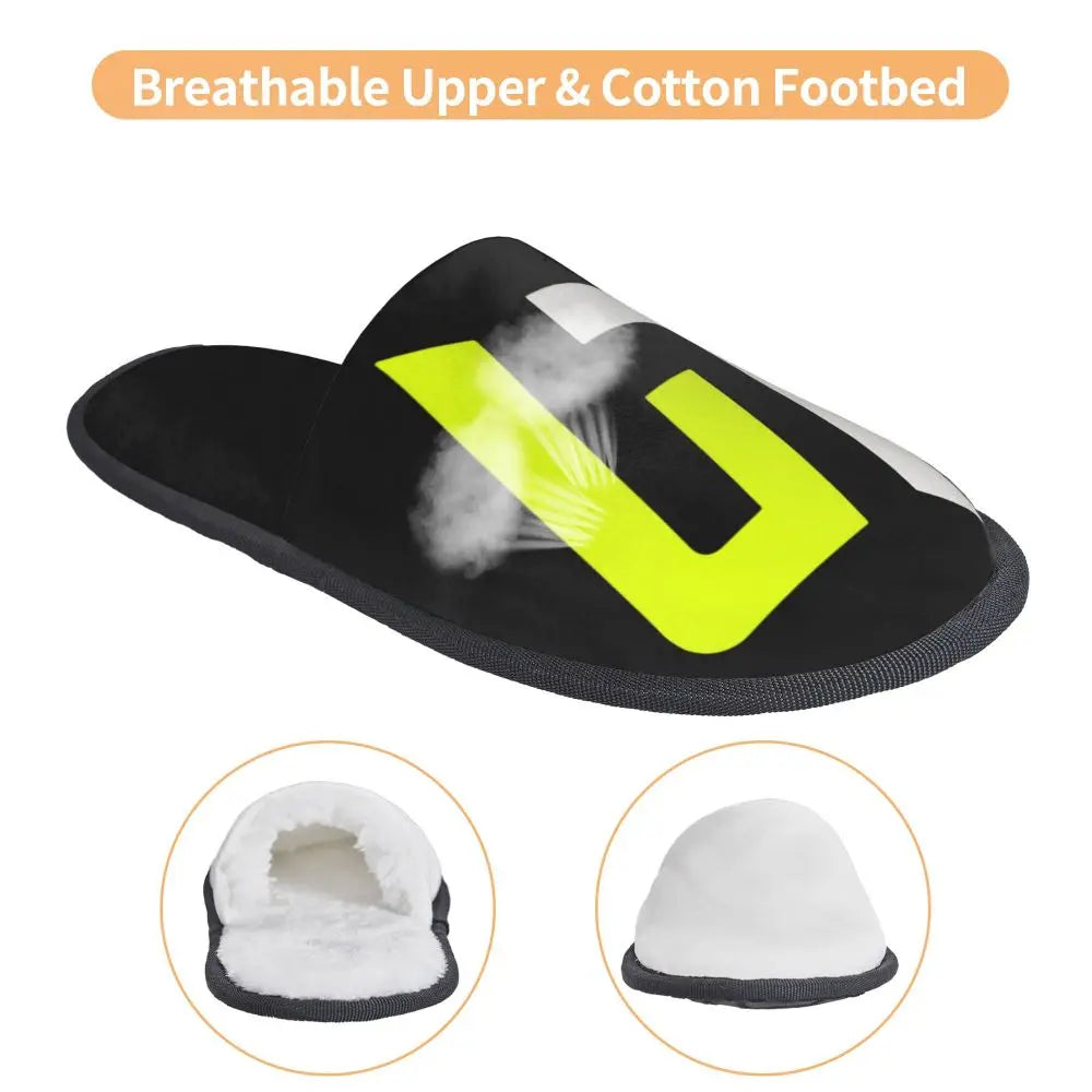 Custom British Lando Norris Racing Driver Guest Slippers for Spa Women House Slipper