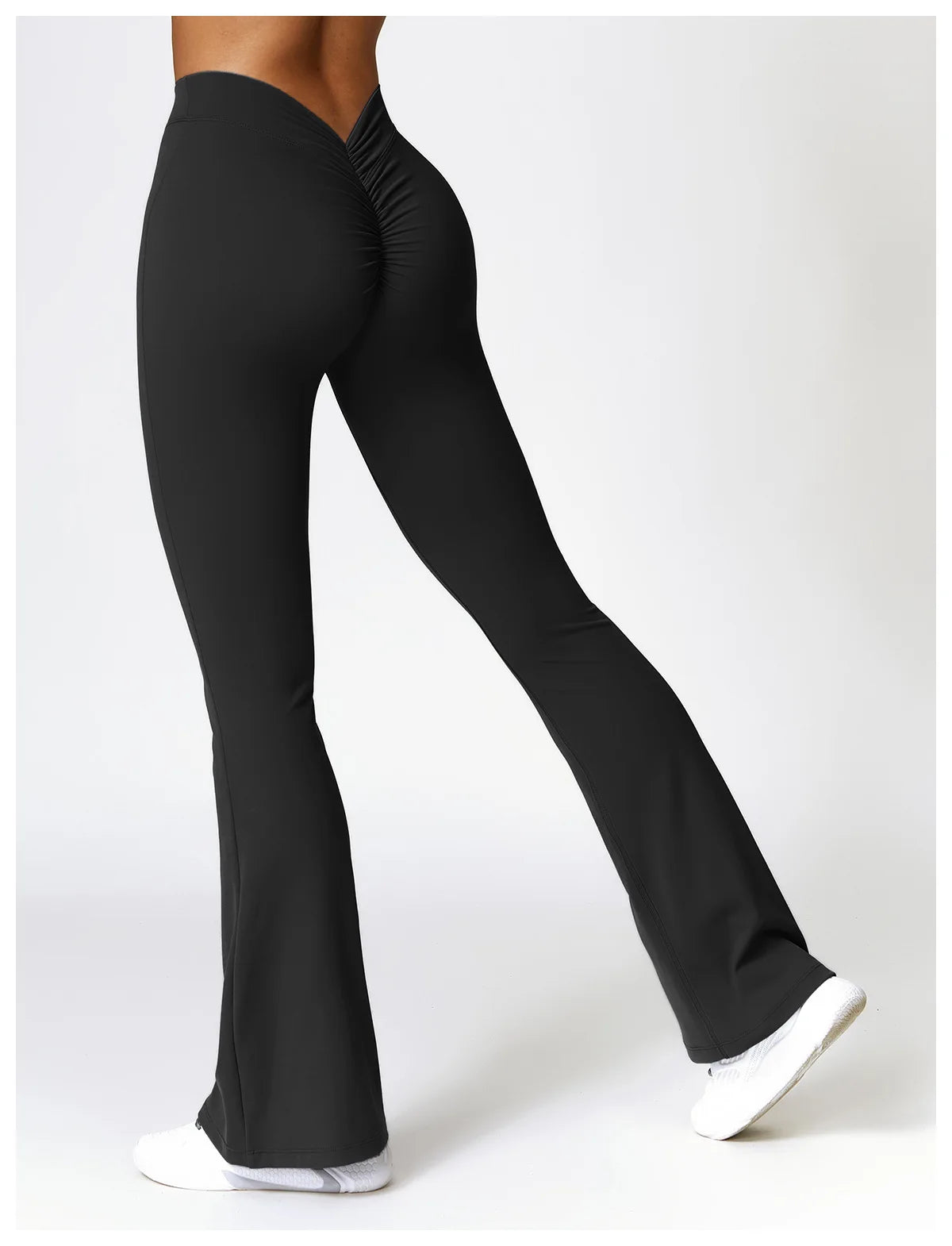 Gym Fitness Sports Flared Pant Dance Trousers Women V-shaped Hip Yoga Pants Flare Leggings Women High Waist Wide Leg Pants Women