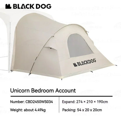 BLACKDOGAutomatic Dome Shelter Tent Self-supporting Quick Open Black Coating Outdoor Camping Canopy Expand Tarp Traveling Family