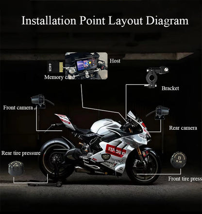 Gallop Sprite 6 inch Motorcycle GPS Navigation Wireless CarPlay Android Auto DVR Drive Recorder Portable Moto Monitor IPX7