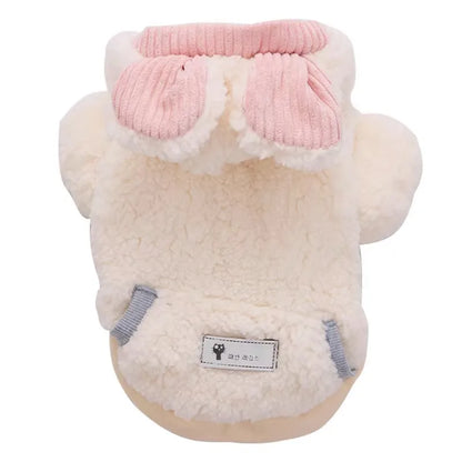 Thickened Fluffy Cotton Coat For Kittens Autumn Winter Clothes British Short Hair Doll Puppy Anti Shedding Warm Cat Jacket