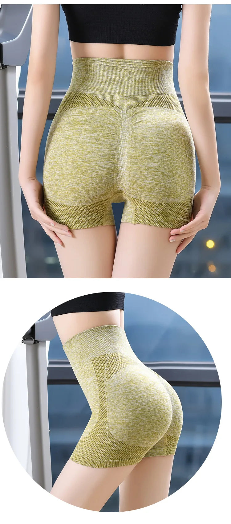 High Waist Fitness Pants for Women Seamless Stretch Shorts for Sports Cycling Internet Famous Peach Hip Yoga Shorts Lady Clothes