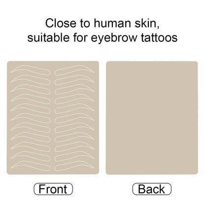 Microblading Eyebrow Practice Kit Eyebrow Tattoo Practice Latex Skin Manual Pen Microblading Needle for Permanent Makeup 4 Types