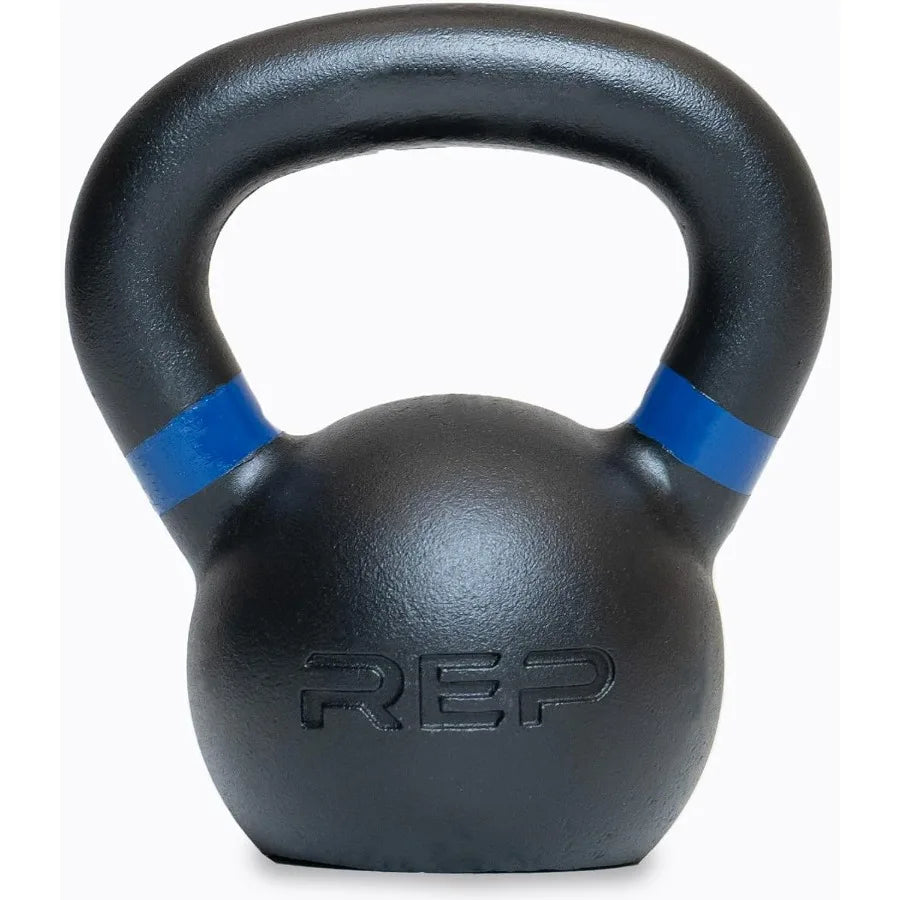 Fitness Single Kettlebells 25lb Range, Cast Iron, Strength Training, Adjustable Weight, Power Workout Equipment, Home Gym, Free