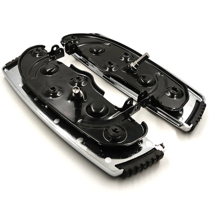 Motorcycle Hana Cut Front Footrests Footboard For Harley Davidson 2012-2016 FLD，1986-2023 FL，1986-later Touring，08-later Trik