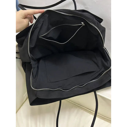 Nylon Women's Commuter Tote Bag Minimalist Large-capacity Tote Bag Ladies Multi-layer Waterproof Computer Shoulder Nylon Handbag