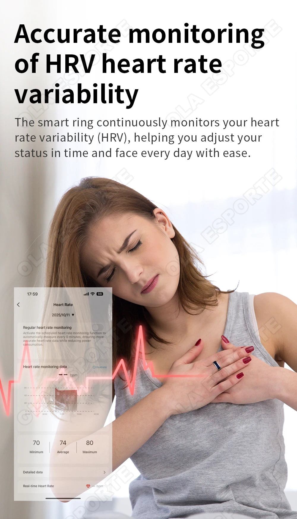 Display Screen Smart Ring Bluetooth Connection Heart Rate Sleep Monitoring Multi-function Ring Multiple Sports Modes Waterproof
