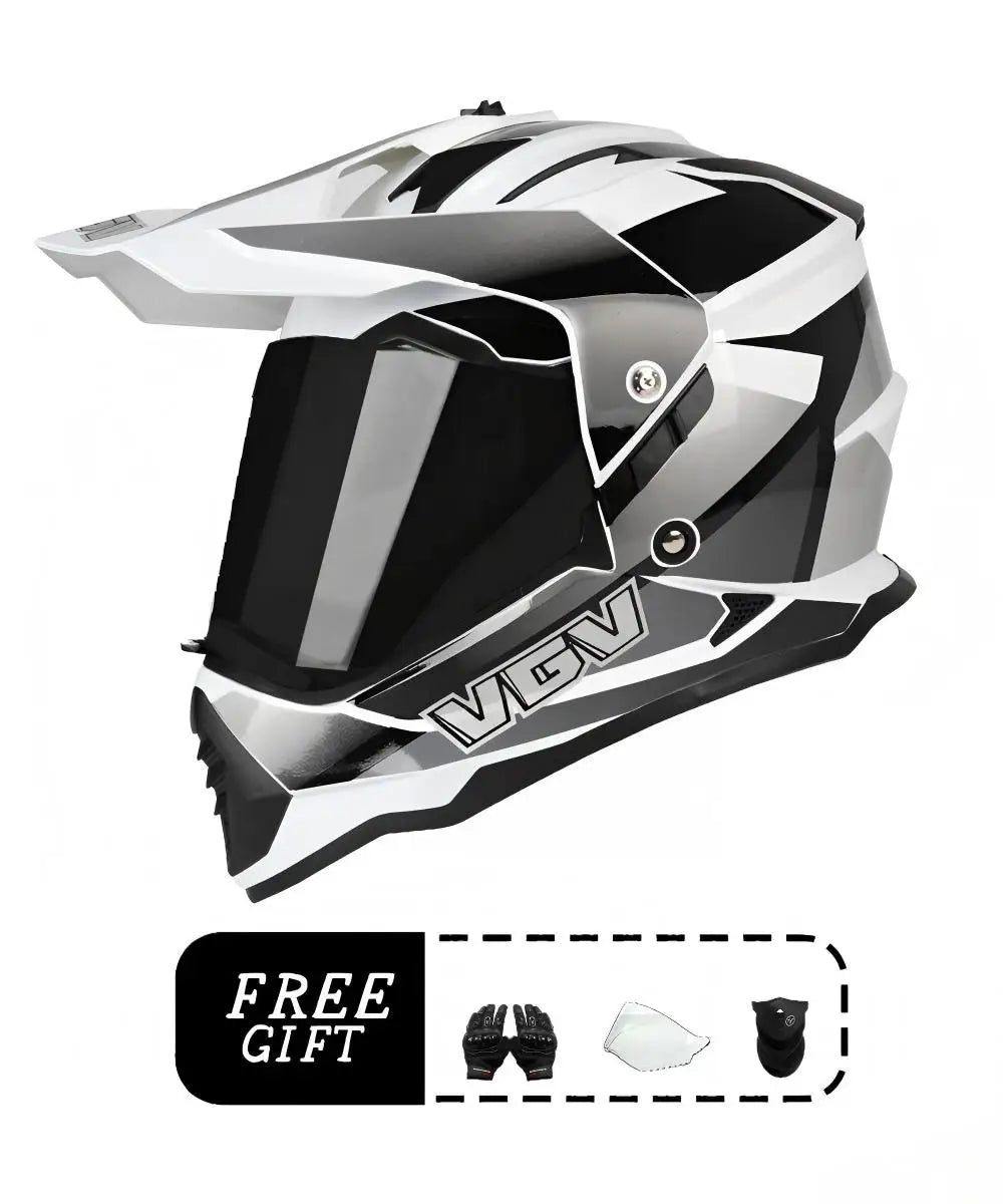 VGV motorcycle rally helmet buy one get three free, with a wide field of view design, suitable for off-road/downhill enthusiasts