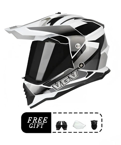 VGV motorcycle rally helmet buy one get three free, with a wide field of view design, suitable for off-road/downhill enthusiasts