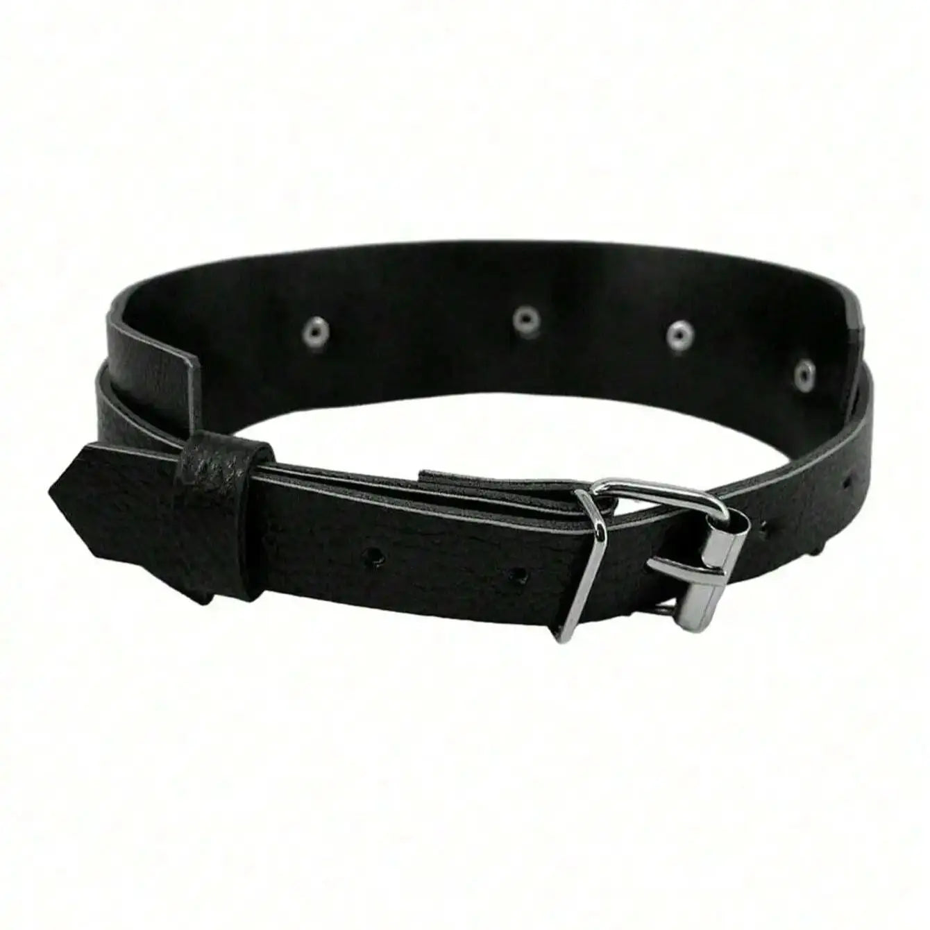 1pc Men's Black PU Leather Fashion Arm  Men's Punk Style Black Leather Arm Bands As Fashion Performance Accessories