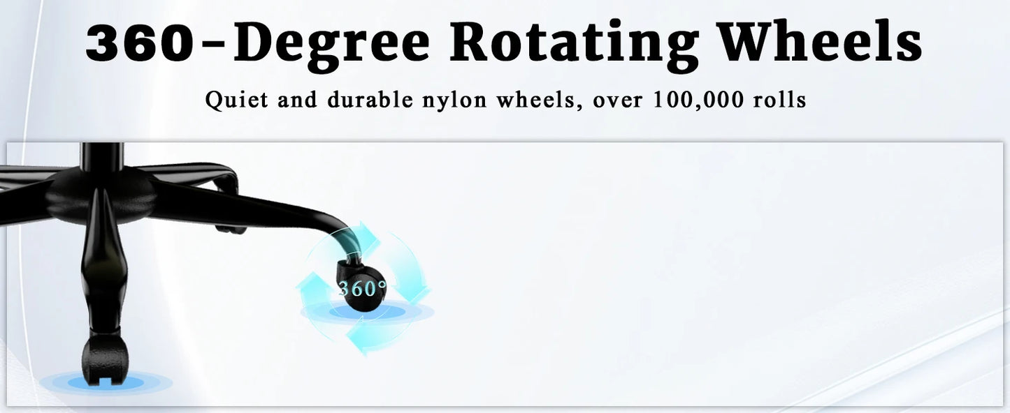 Ergonomic Gaming Chair, Electronic Gaming Chair With Massage Lumbar Support And Foot Pedals, Fabric Computer Chair