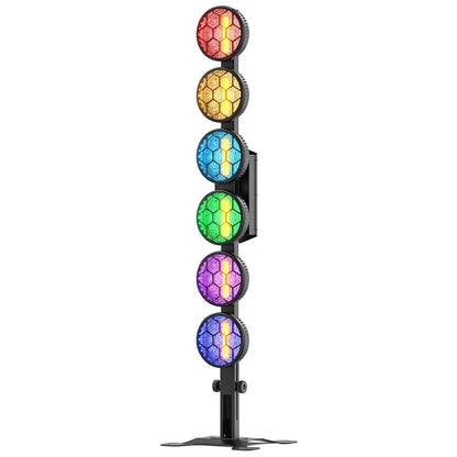 DayFlicker 350W 6-LED COB Linear Vintage Light Stage Light 1-20Hz Flash DMX512 15/33CH For DJ Concert Weddings Nightclub Dance