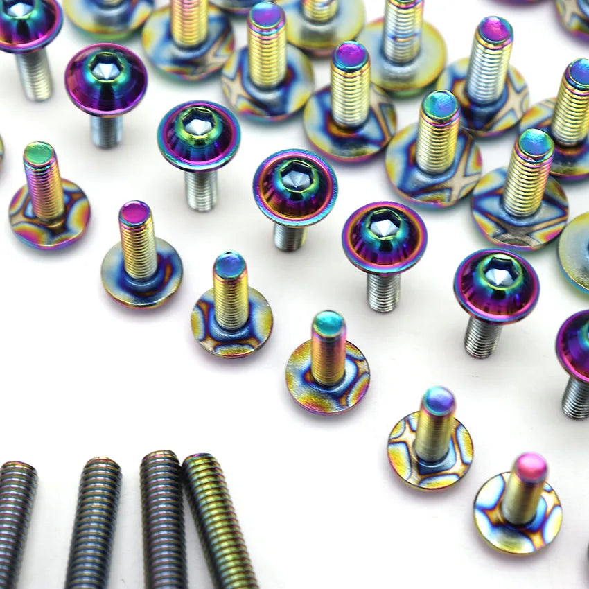 195pcs Burn Titanium screw Fairing Screws Bolt Kit for Suzuki GSXR600 GSXR1000 Hayabusa GSX1300R GSX600F GSX750F SV1000 SV650