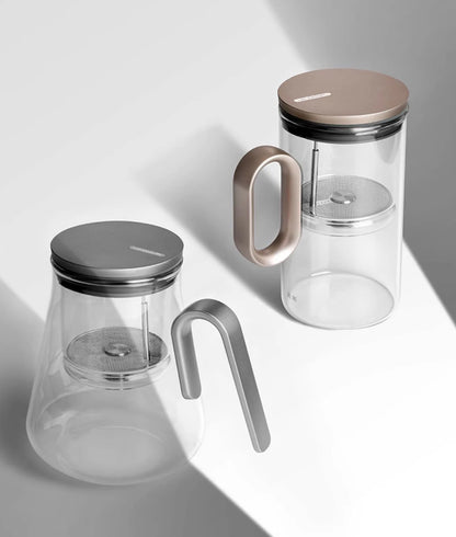 Samadoyo-Magnetic Switch Tea Pot, High-End Tea Set, Tea Water Separator, Household Tea Making Tool, Heat-Resistant Glass Tea Dis