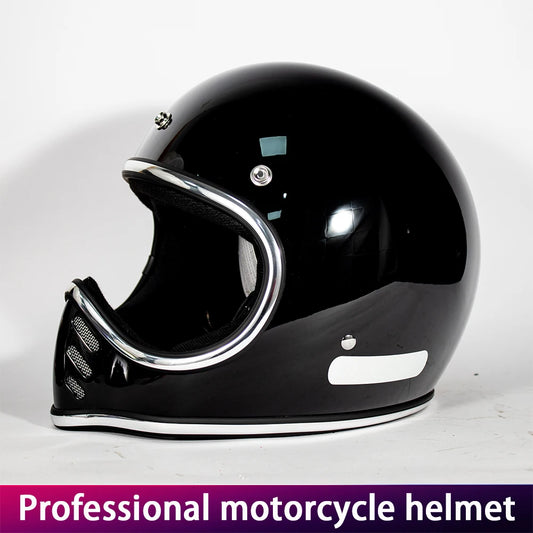 Motorcycle helmet Japanese retro cruise tip glass fiber reinforced plastic helmet motorcycle full helmet