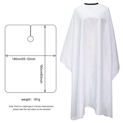 Button collar Black Haircut Cloth Hairdressing Anti-Static Salon Gown Hidden Buckle Hairdresser Apron Haircut Capes Supplies