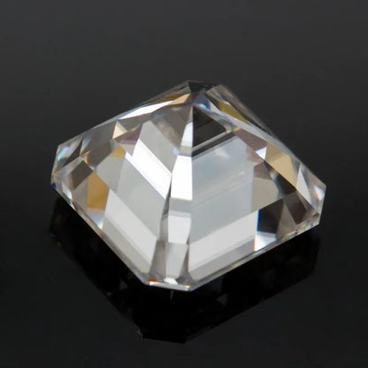 Moissanite Stone Asscher Cut D Color VVS1 Gemstone Lab Grown Diamond for Advanced Jewelry Making Materials with  Certificate