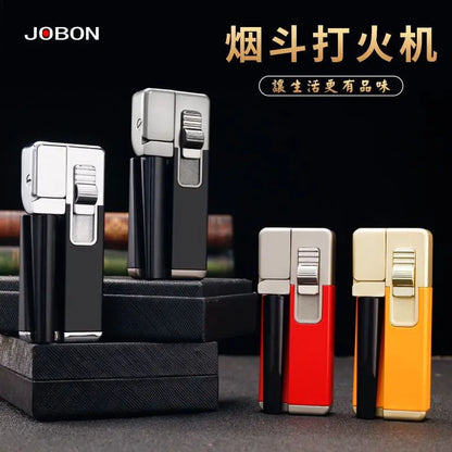 JOBON New Folding Pipe Integrated Inflatable Oblique Flame Lighter Metal Material Men's High-end Gifts