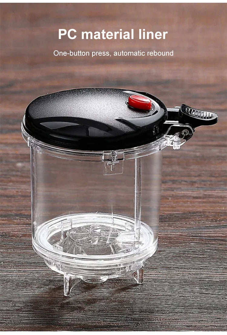 【Household Tea Infuser Kettle】Heat-Resistant Glass Tea Pot with Separator - for Loose Leaf Tea, Herbal Tea & Flower Tea