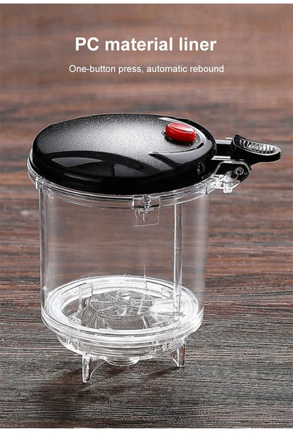 【Household Tea Infuser Kettle】Heat-Resistant Glass Tea Pot with Separator - for Loose Leaf Tea, Herbal Tea & Flower Tea
