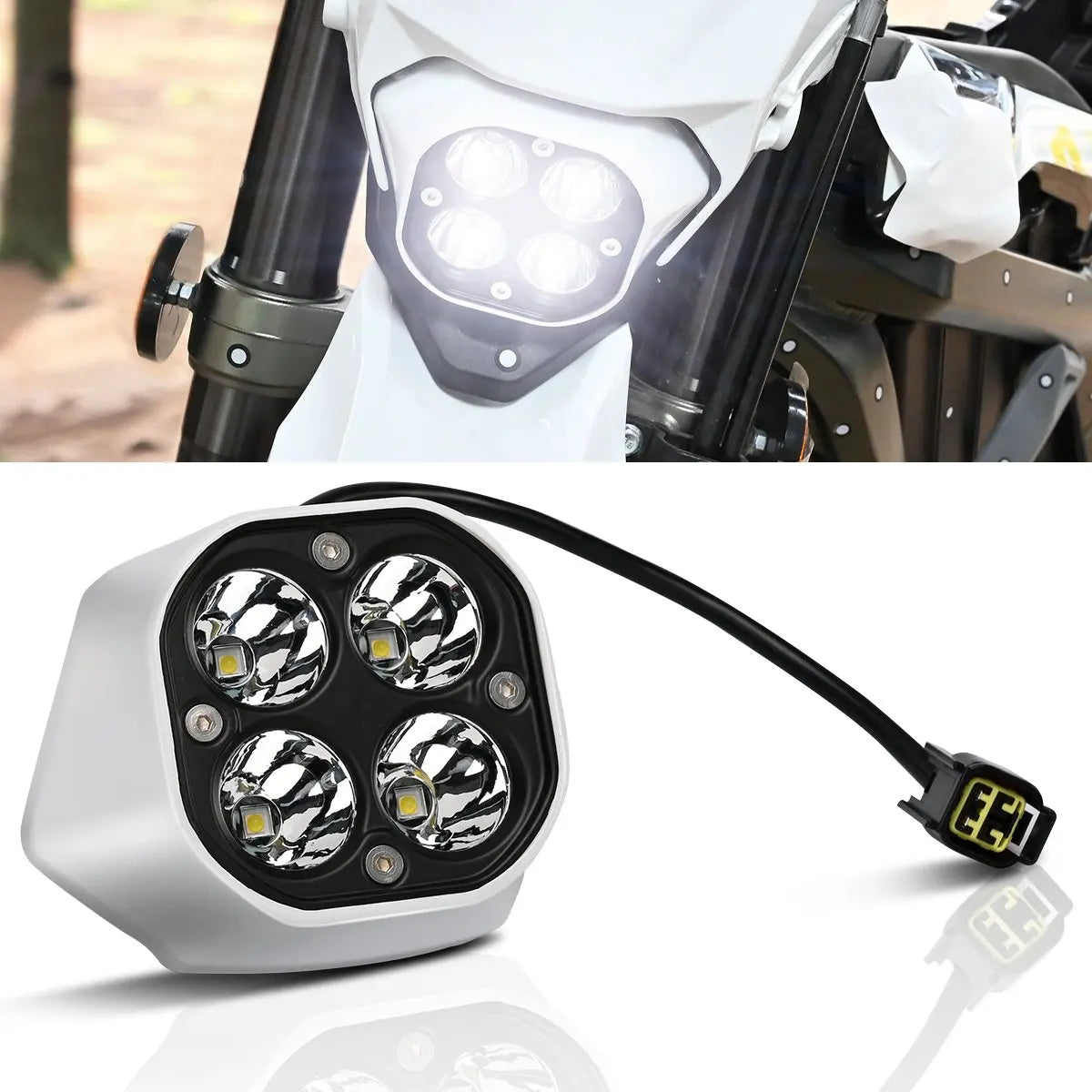 Front Headlight Cover LED Front Light Lamp Cap Assembly Electric Bike Motor Off-Road Accessories For Sur Ron Ultra Bee 2023 2024