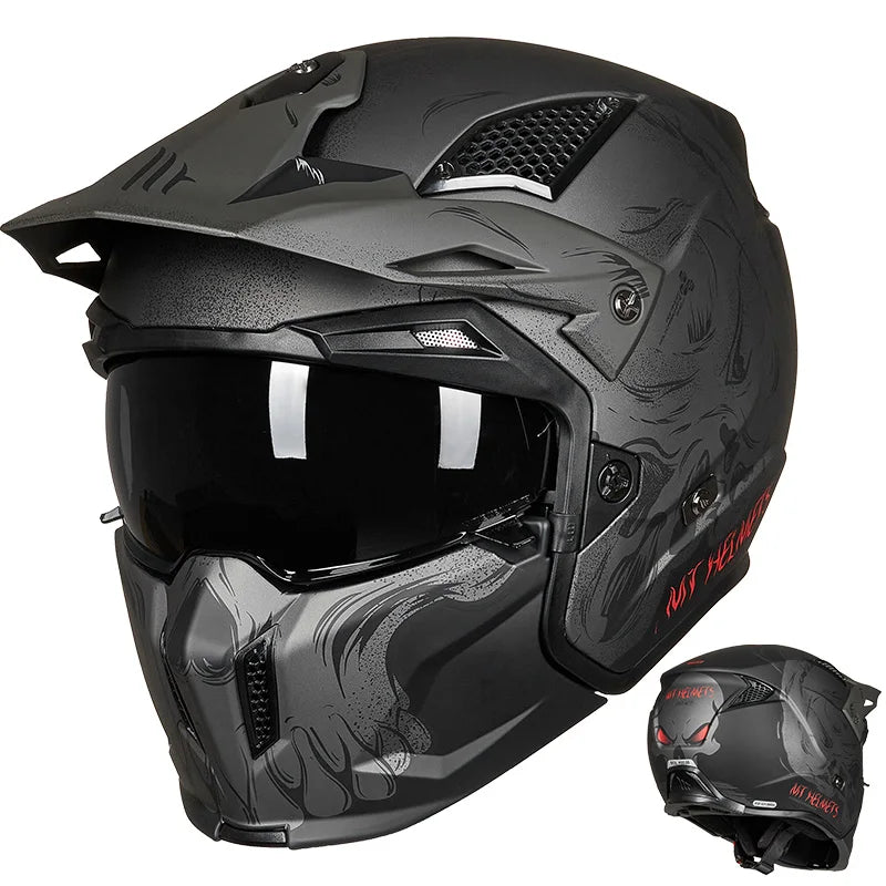 MT New Full Face Helmet Motorcycle Helmets Modular High Quality DOT ECE Approved Personality Off Road Moto Helmets Fashion