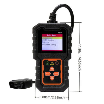 Professional Obd2 Scanner, a Car Fault Code Reader Diagnostic Tool That Has Supported the Obd Ii Protocol since 1996, Supports Reading and Clearing Fault Codes, Battery Testing, No Battery Power Required, USB Powered