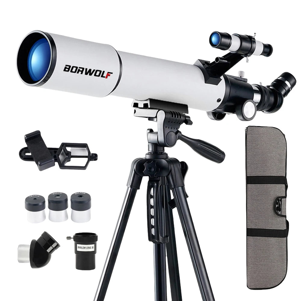 BORWOLF 70500 Professional Astronomical Telescope for Space Monocular  70MM Lens Powerful Night Vision for Star and Moon