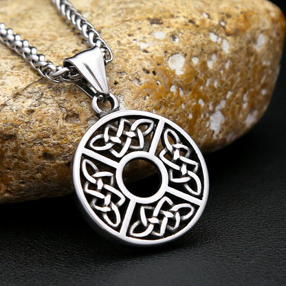 Fashion Small Size Viking Celtic Knot Necklace Stainless Steel Nordic Amulet Pendant For Men Women Jewelry Gifts Dropshipping