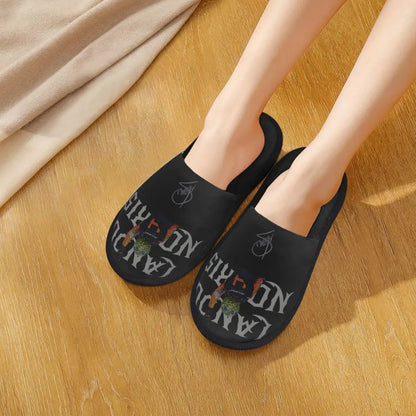 Custom British Lando Norris Racing Driver Guest Slippers for Spa Women House Slipper