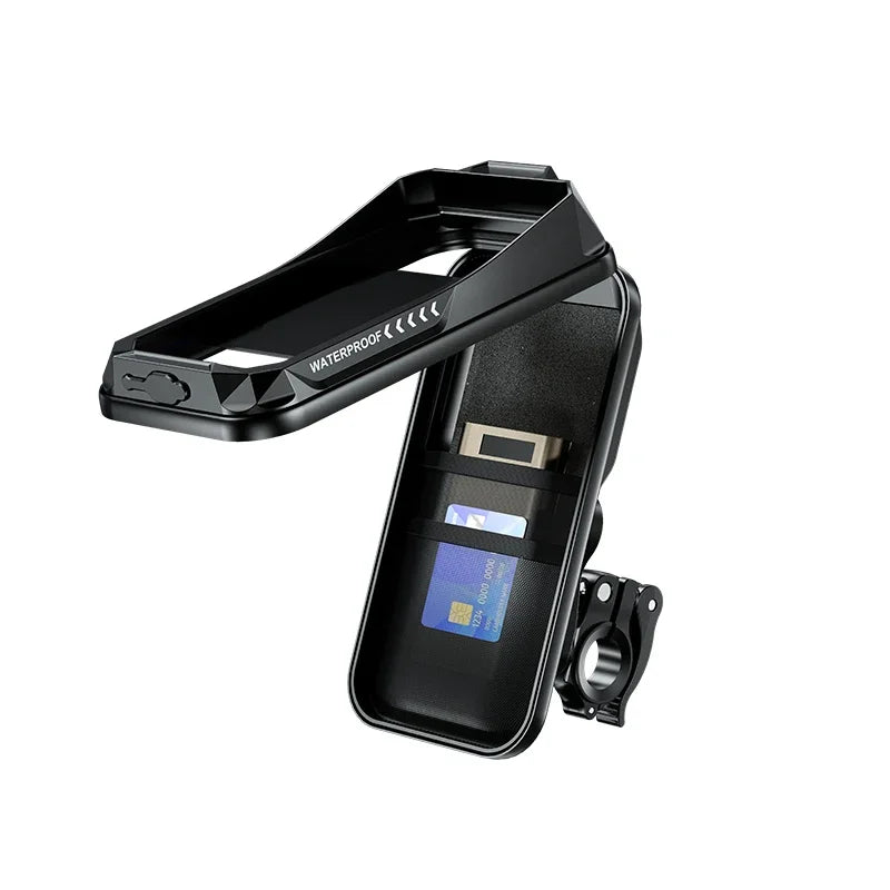 Adjustable Motorcycle Waterproof Holder Universal Anti Fall Phone Mount Handlebar Suitable Motorcycle Bike Phone Holder