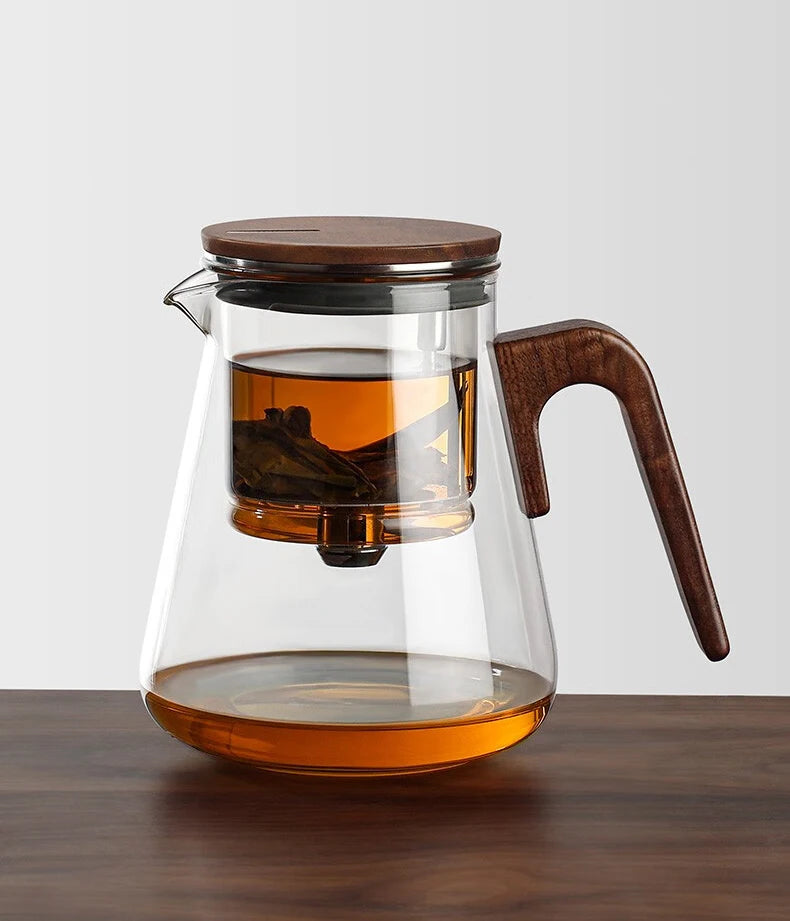 Bonston elegant cup insulation separation bubble teapot heat-resistant glass teapot simple filter tea cup 500ml