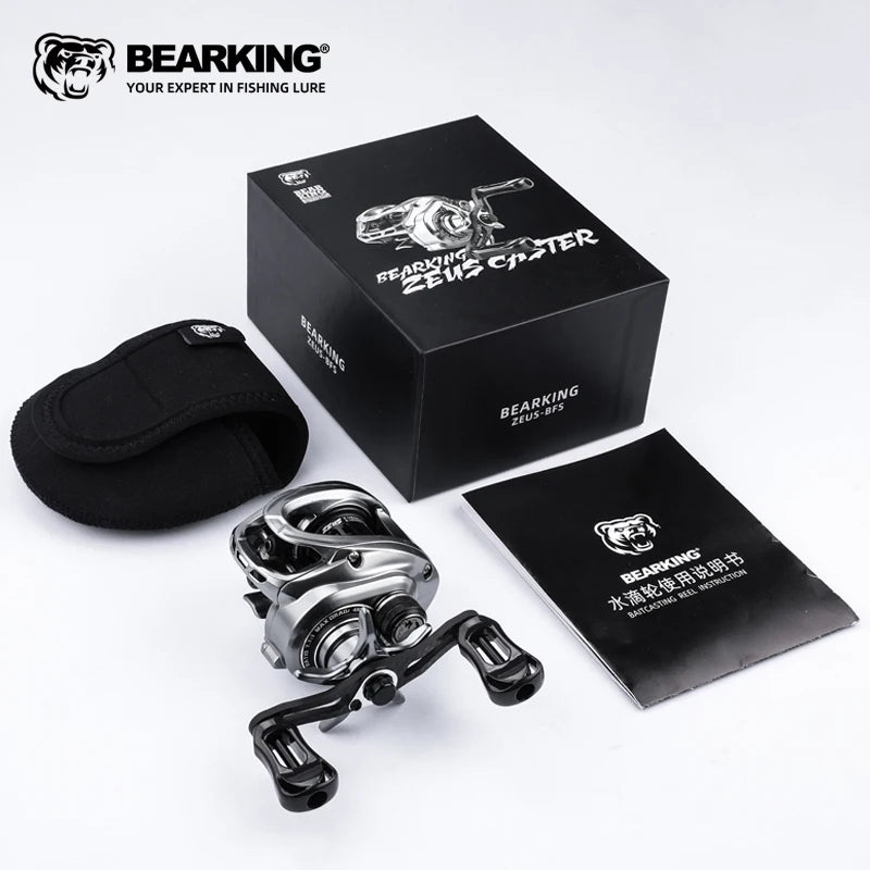 BEARKING Hot Sales Zeus-BFS 135g Lightweight Carbon Fiber 7.1:1 High-speed Ratio 8+1 Bearings Maximum Power 4kg Magnetic Brake