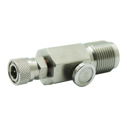 Paintball Mini Model Fill Station Stainless Steel 300Bar Din Valve with Male Nipple Plug or Female Quick Fitting