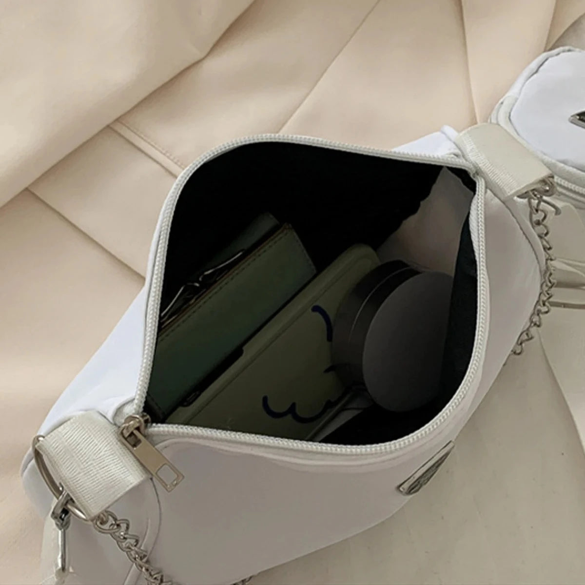 Nylon Crossbody Bag For Women Fashion Portable Casual Underarm Bag Students Cross Body Bag